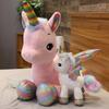 Adorable Pink And White Unicorn Plush Toy For Cozy Sleeping And Birthday Gifts For Girls