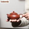 110ml Elegant Yixing Purple Clay Teapot Master Handmade Pot Raw Ore Zhu Mud Tea Making Kettle With Infuser Zisha Teaset Supplies