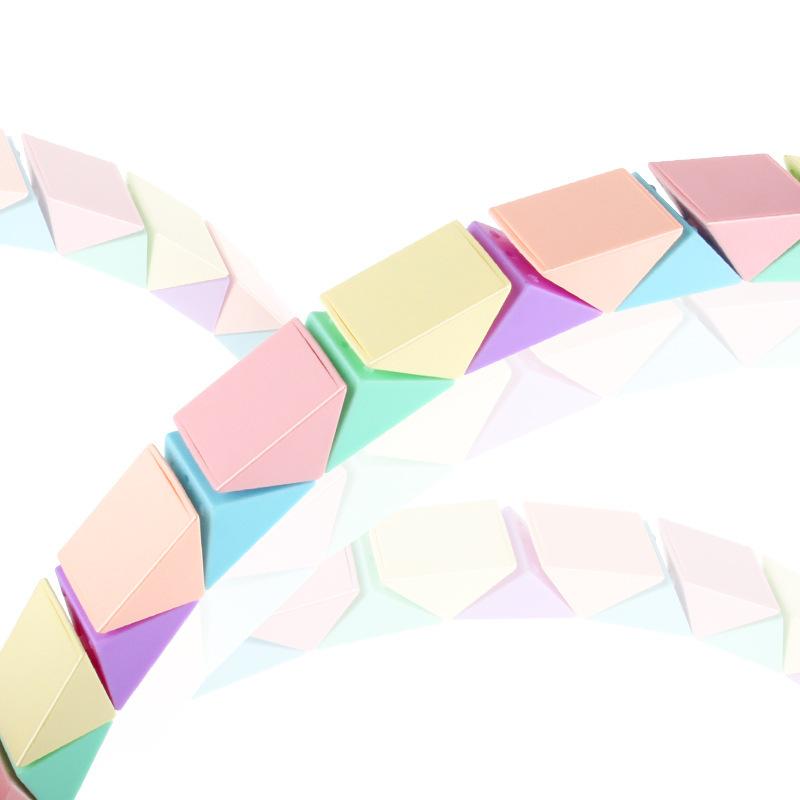 24 / 36 / 48 / 60 / 72 Segment Magic Rule Snake Cubes Macaron Color Variety Folding Stereo Kid