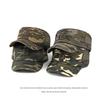 Men Cotton Camouflage Flat Top Hat Spring Summer Sun Protection Sun Hat Cap