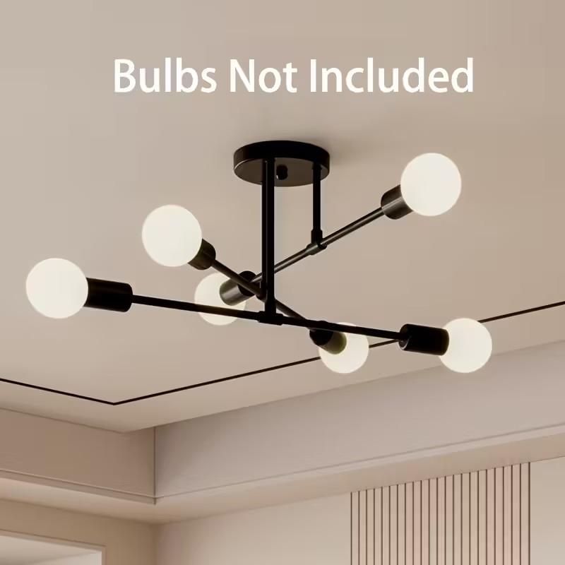 LED-Deckenleuchte im nordischen Stil für das Wohnzimmer Einbau-Kronleuchter für das Schlafzimmer E27-Lampenfassung Licht Beleuchtung für Zuhause