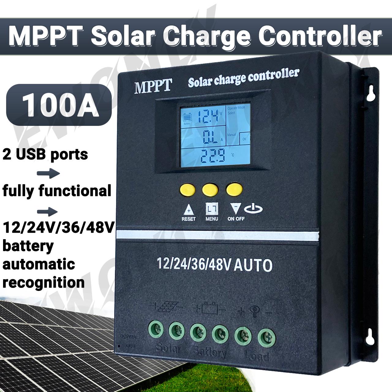100A MPPT Solar Charge Controller 12V