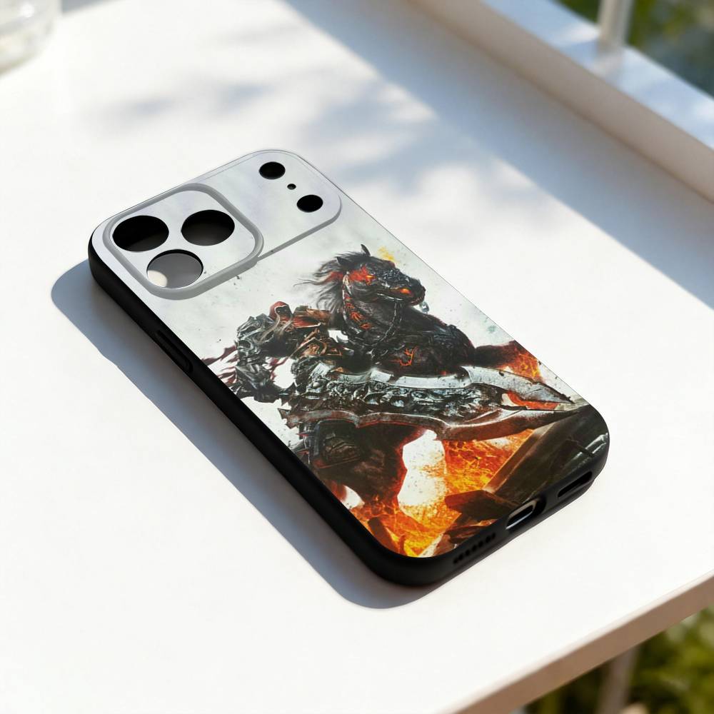 Game D-DARKSIDERS Cool Phone Case For iPhone 17,16,15,14,13,12,11,Pro,Max,Plus,E,SE4,Air,Mini Black Precise Hole Matching