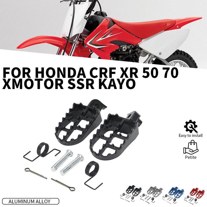 Motorcycle Footpegs Footrests Foot Peg Rest For HONDA CRF XR 50 70 Xmotor SSR KAYO Motorbike Pit Dirt Bike