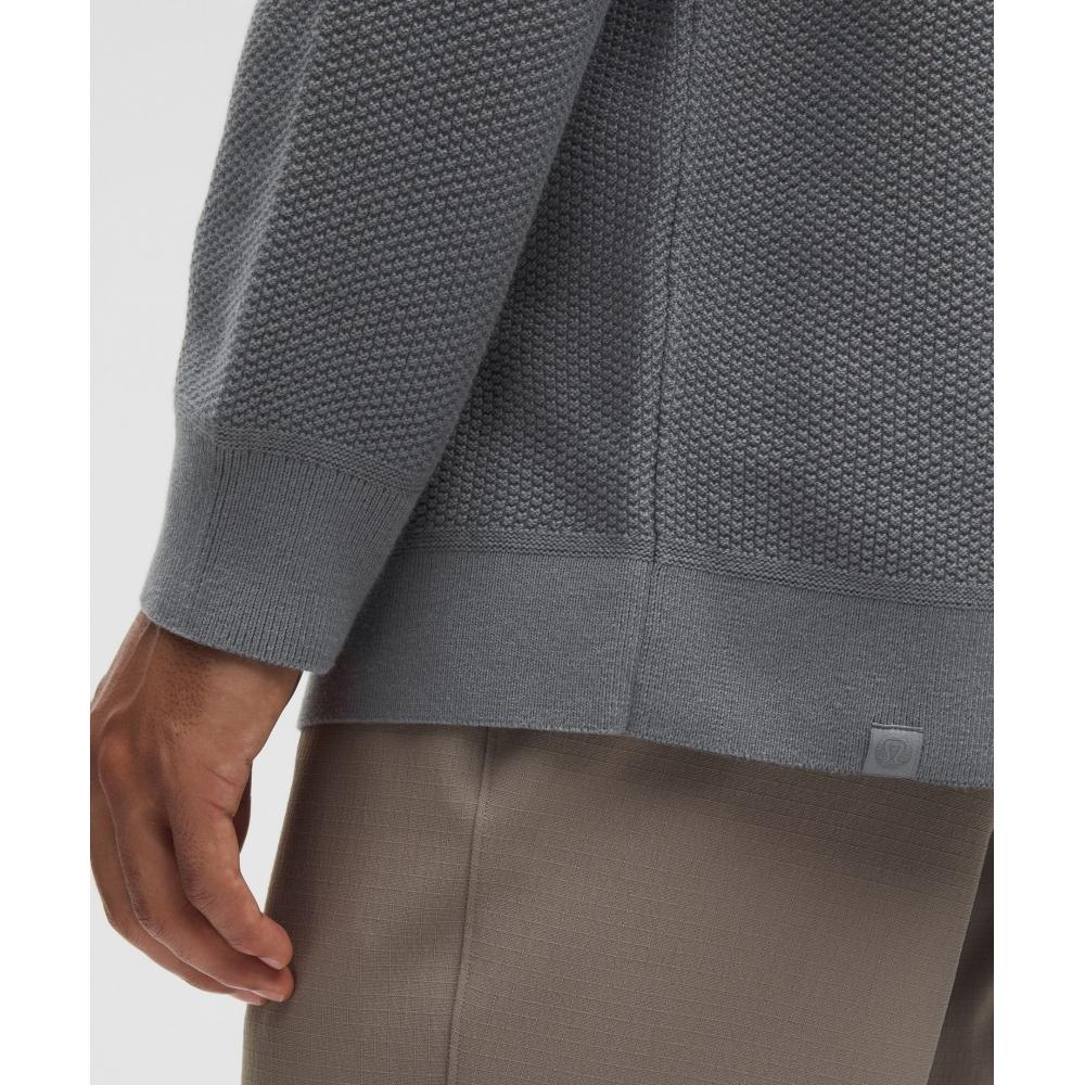 Lululemon Textured Knit Crewneck Sweater Solar Grey