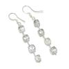 Black Rutile Gemstone Handmade 925 Sterling Silver Jewelry Earring 2.44" GK-5232