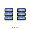 Private Label Six-Layer Black Manual Razor Replacement Blade