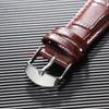 12/14/16/18/20/22/24mm Genuine Leather Watchbands Men Women Watch Band Strap Steel Pin Buckle High Quality Wrist Belt Bracelet