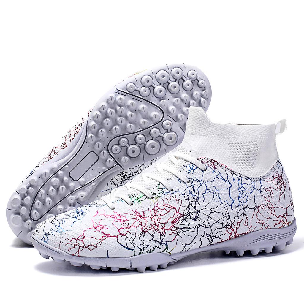 New Football Shoes Men's and Women's TF Broken Nail Sneakers Youth Breathable Training Shoes Artificial Sports Training Shoes