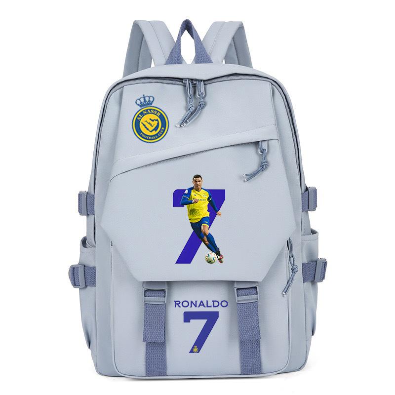 Football Player C Luo Peripheral Printing Trend Schoolbag Junior High School High School Students Large Capacity Spine Backpack