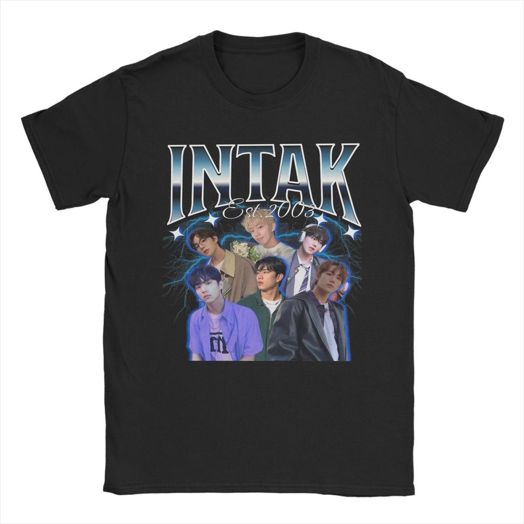 Intak P1Harmony Band T Shirt Men's Cotton Casual T-Shirt Round Collar Tees Short Sleeve Clothes Gift