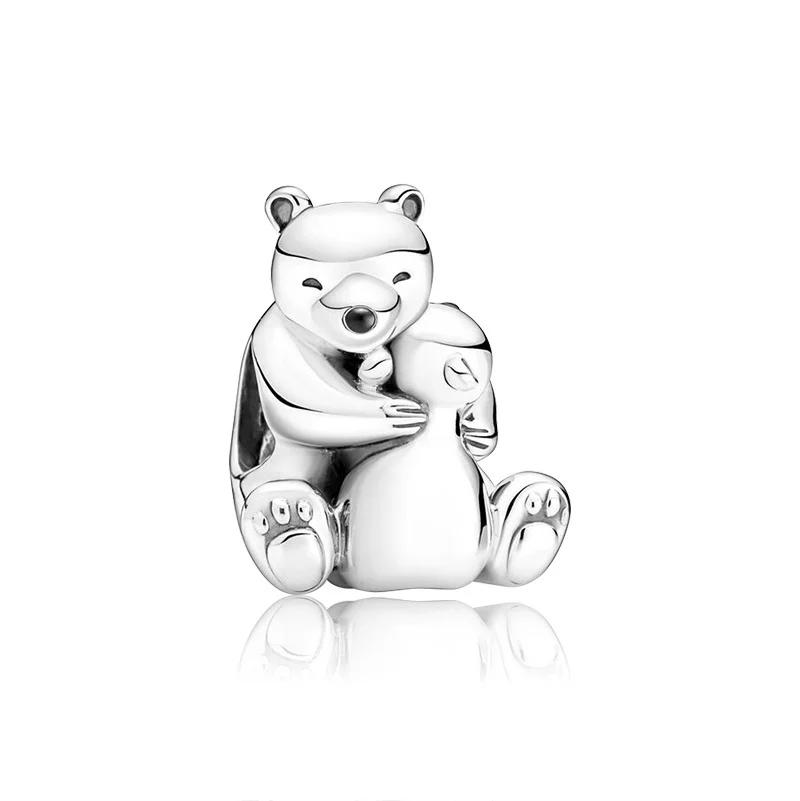 Copper Metal Animal Charm Bead Components Bear Rabbit Dog Panda Elephant Pig Kapibala Bead Components Pendant Bead Components Compatible With