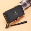 Women Wallets Double-Zip Long Wallet Clutch Purse Zipper Wallet
