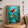 Disney Mermaid Digital Oil Painting Diy Oil Painting Hand Painting Living Room Bedroom Decoration Painting