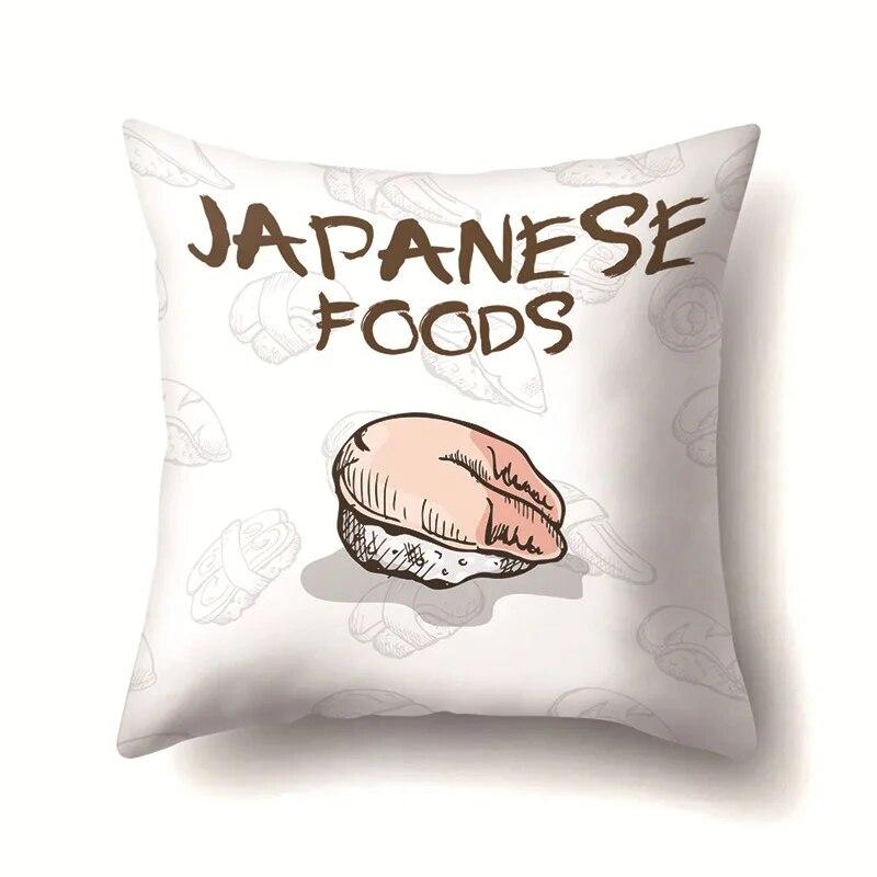 

Чехол для подушки «Еда» для автомобиля, офиса, дивана, спальни, гостиной 40x40cm