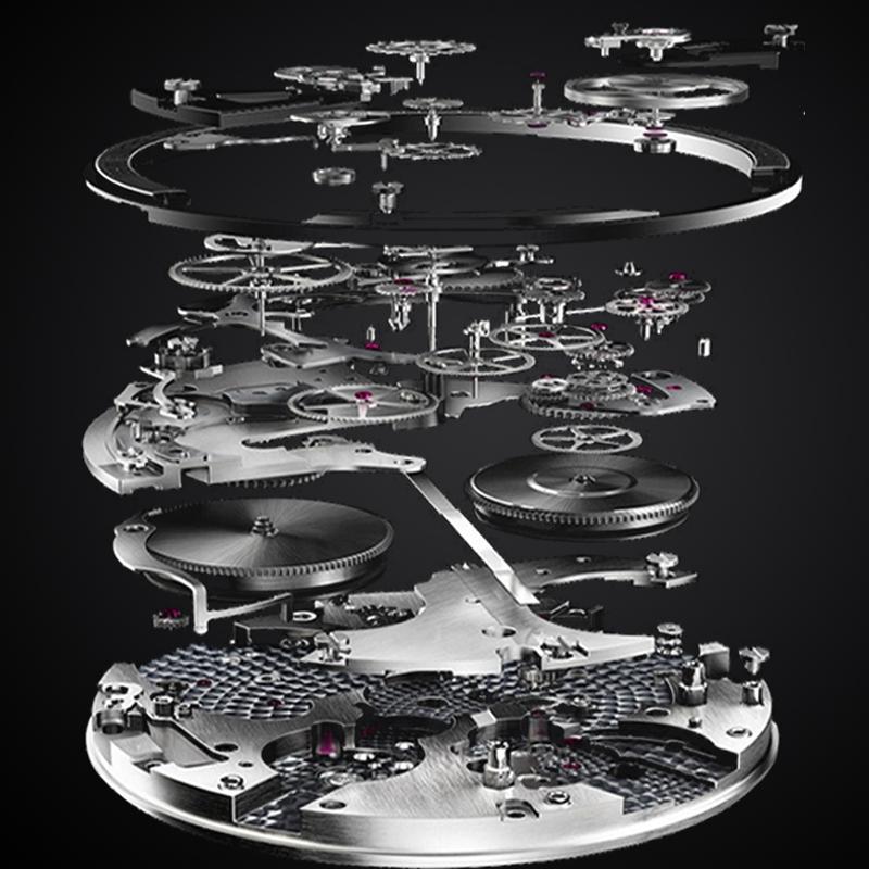 Ceas cu butuc de roți TE37 original SVJ, ceas tridimensional, cu masă rotativă, masă de modificare a mașinii, impermeabil, luminos, hidraulic, pentru bărbați