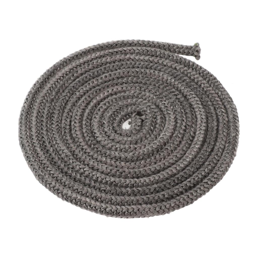 Black Rope Seal 12mm X 2m Elastic Fiberglass Industrial Oven Wood Burning Stove Doors For Boiler Good Sealing Performance
