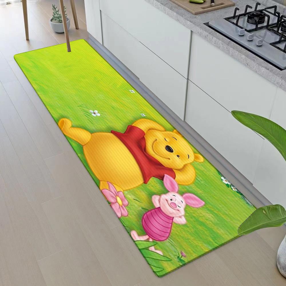 Entrance Front Door Doormat Winnie the Poohs Non-slip Kitchen Rug Living Room Rugs Balcony Bathroom Foot Mat Floor Mats Carpet