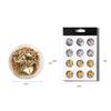12 Grid Nail Art Ultra-thin Gold Silver Tin Foil 3D Glitter DIY Nail Art UV Gel Polish Nail Decoration Tool Nail Art Foil