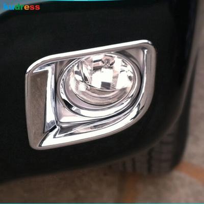 Chrome Front Fog Light Lamp Cover Trim For Toyota Land Cruiser LC200 FJ200 2012 2013 2014 2015 2016 Car Foglight Foglamp