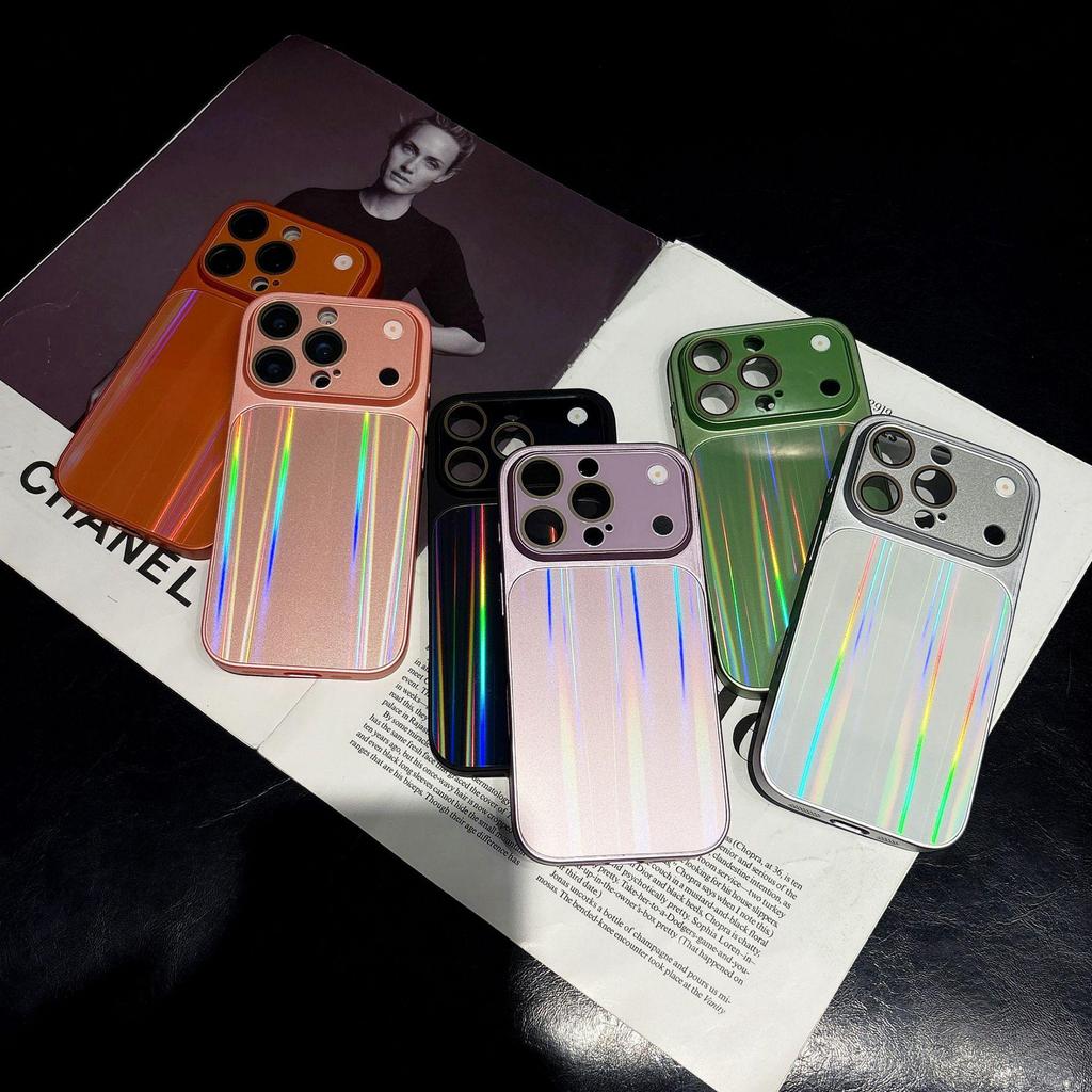 Apple 17Promax Aurora Laser Case with Full Coverage and Anti-Drop Protection for iPhone 16 Lens