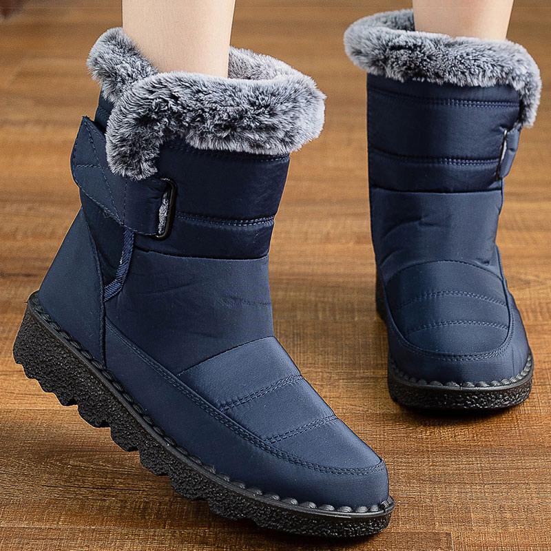 Women'S Boots Fashion Winter Boots With Super Warm Fur Botas Mujer  Winter Shoes Woman Snow Boots Elegant Woman Heeled Shoes
