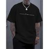 Tallas europeas Camiseta de hombro con estampado gráfico moderno para hombre