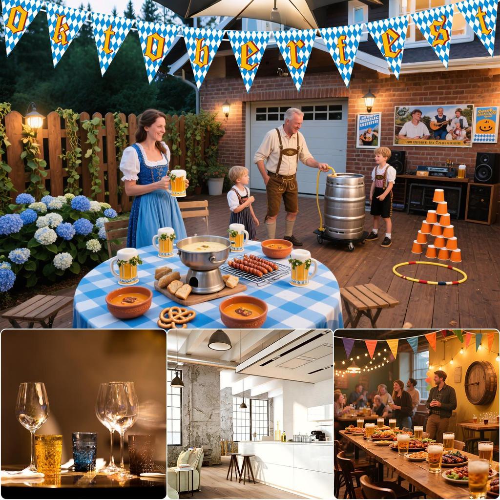 Oktoberfest Banner Bierfest Girlande Wimpelkette Germany Munich Oktoberfest Party Decoration Bunting Flag for Beer Festival