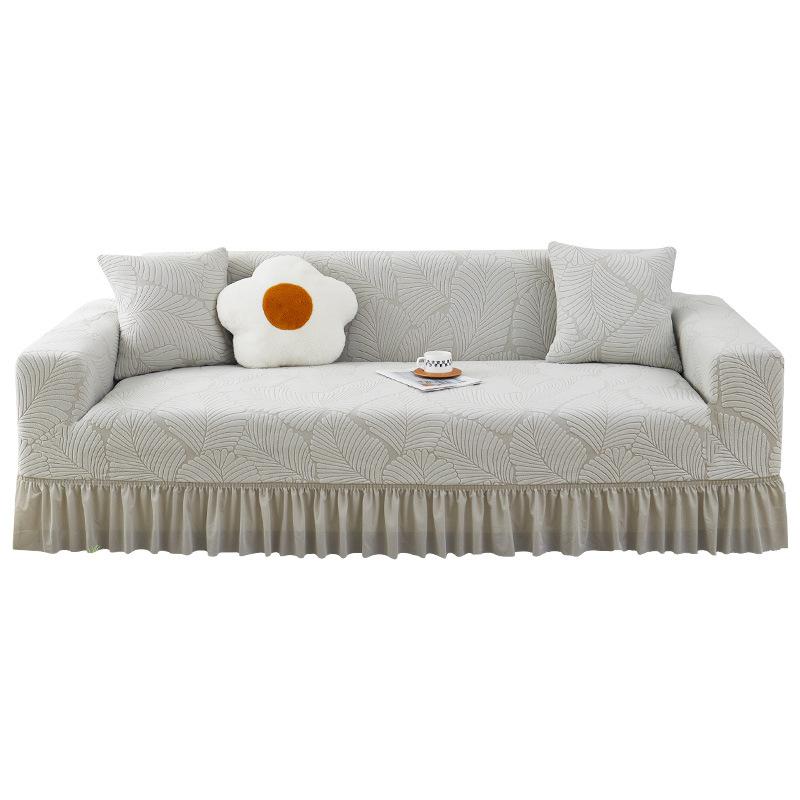 Husă de canapea din catifea jacquard Nouă Husă universală all-inclusive Husă universală pentru patru sezoane Husă de canapea cu fustă Husă anti-zgârieturi pentru pisici