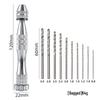Wenge Wood Hand-Twisted Mini Drill for Precision Carving and Punching