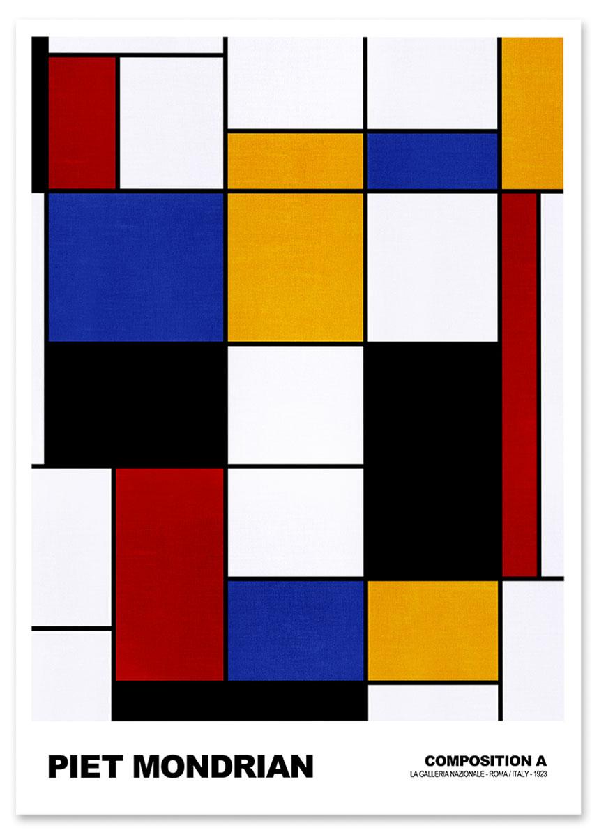 

Plakat bauhaus mondrian 30x40 cm