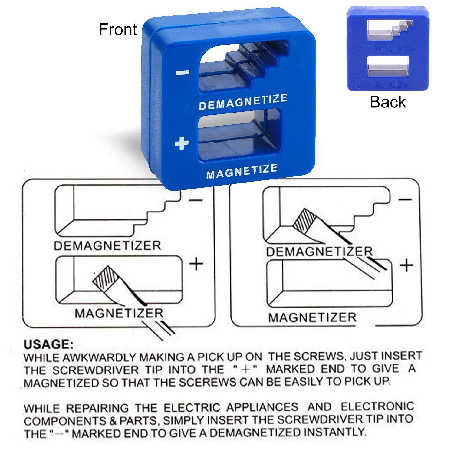 

Screwdriver 2 in 1 Magnetizer Demagnetizer Professional Magnetizing Pickup Tool for Screw Driver Drill Bit Hand Tool Parts