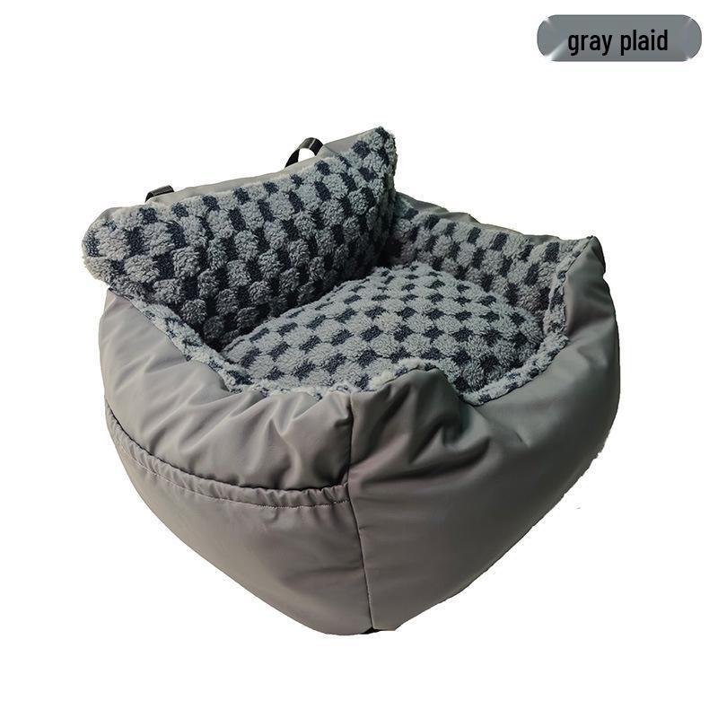 Przenosne wodoodporne siedzisko samochodowe i legowisko dla psa - Podwójne zastosowanie, zmywalna poduszka dla zwierząt na podróż, bezpieczeństwo