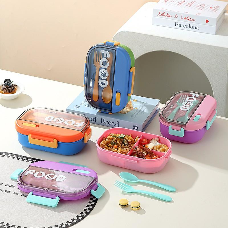 Stainless Steel Bento Box Microwave Safe Leakproof Portable Lunch Students Kids