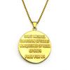 Archangel St.Michael Protect Us Pendant Necklace for Women Men Stainless Steel Christian Saint Michael Medal Chain Jewelry Gift