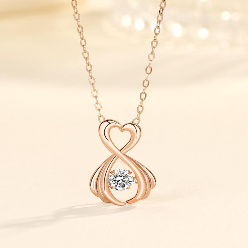 

Двойной лебедь умное ожерелье женское простое модное изысканное легкое роскошное нишевое дизайнерское кулон в стиле ins