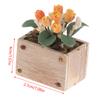 Dollhouse 1:12 Miniature Rose Tulip Hyacinths Sunflower Fruit Tree Potted Green Plant Flower Tree Plants Bonsai Model Home Decor
