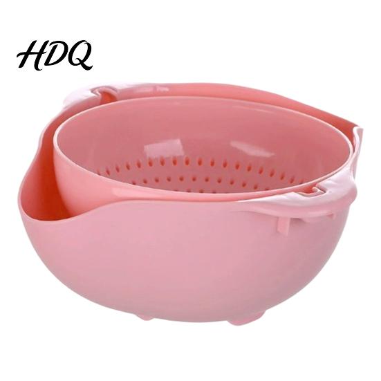 Rinsing Bowl for Grains Double Layer Vegetable Washing Basket Multifunctional Draining Fruit Food Prep Colander & Colander Strainer Kitchen