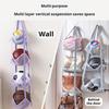 Wandmontierte Ballaufbewahrung Hängende Tasche Netzfächer Organizer Für Basketball Fußball Haus Garage Sportgeräte Organizer L7K5