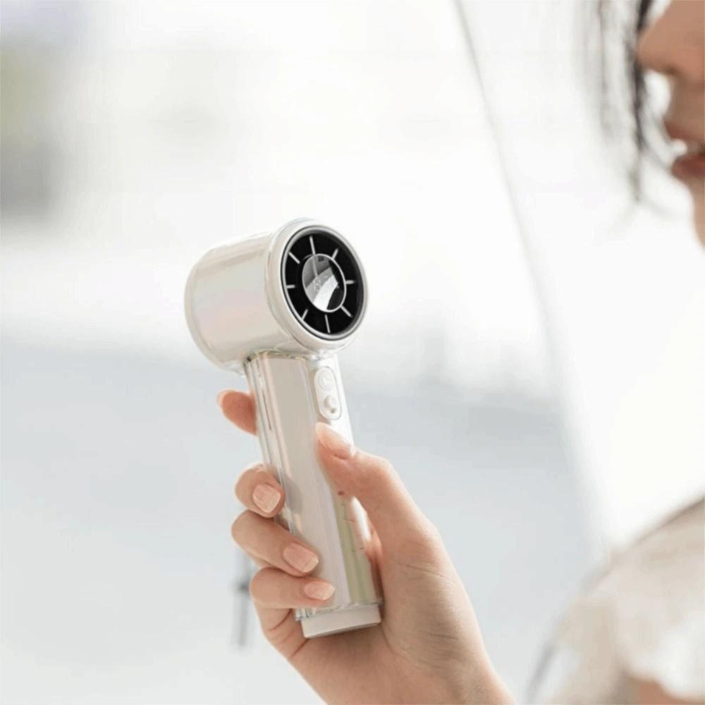 Fast Air Speed Portable Handheld Fan Smart Digital Display Digital Display Fan Daily Use