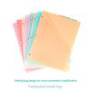 Colorful Binder Dividers 3 Holes Designs Sturdy PP for Notebook Journals Daily Organization