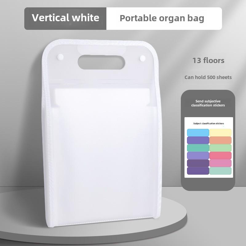 Tragbarer A4 Akkordeonordner für Studenten zur Facheinteilung und Aufbewahrung