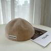 Winter Color Solid Beret Hat For Women With Classic Design Thickened Cap Gift