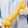 Extra Large Golden Silicone Anal Plug Soft Shaped Anal Expander Dildo Masturbator Adult Sex Toy Realistic Penis Fisitng BDSM