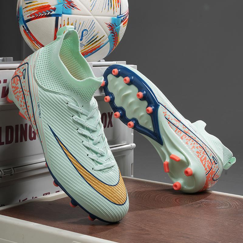 Football Shoes Society Professional Field AG/FG Studded Casual Soccer Sport Shoes Sport Wear Cleats Sneaker Non Football Boots for Slip'