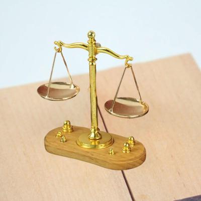 1:12 Dollhouse Balance Scale Mini Creative, Vintage, Gift, Scene Decor, Fine Workmanship