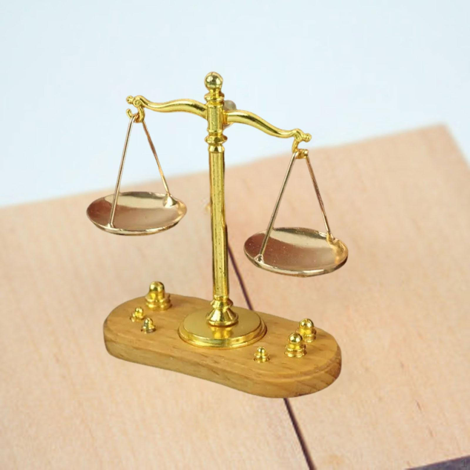 

1:12 Dollhouse Balance Scale Mini Creative, Vintage, Gift, Scene Decor, Fine Workmanship
