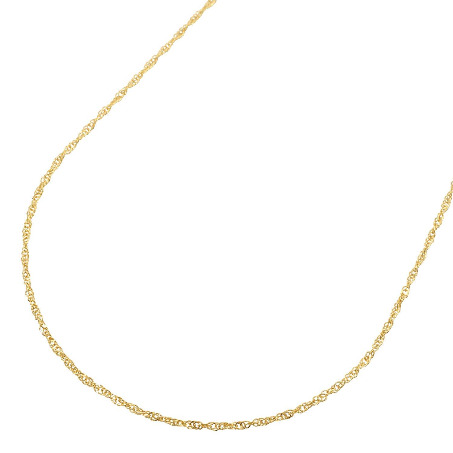 

Pure gold necklace screw chain 45cm K24 engraved