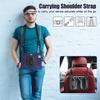 For iPad Pro 11 (2025)/11 (2024) Case PC+Silicone Kickstand Tablet Cover with Hand Strap and Shoulder Strap