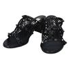 VALENTINO RockStuds Mesh Slide Sandals shoes 40 blackUsed